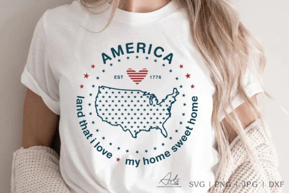 America SVG & 4th of July Graphics for T-Shirt Designs