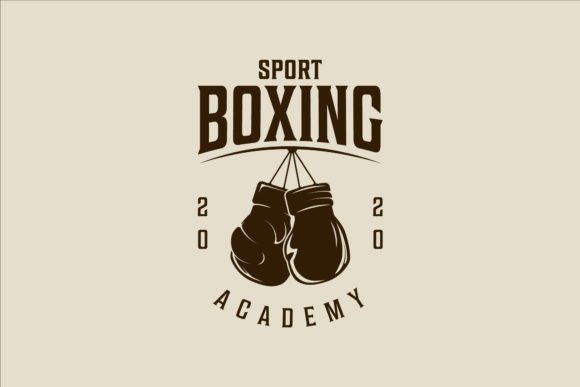 Boxing Gloves Hanging Logo Vector Design