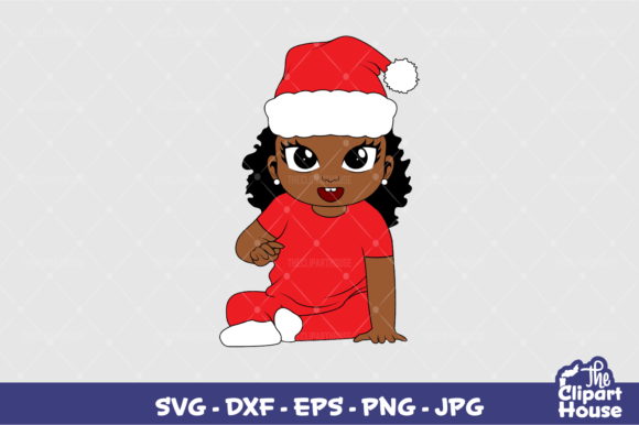 Christmas Baby Girl Graphics for Crafts