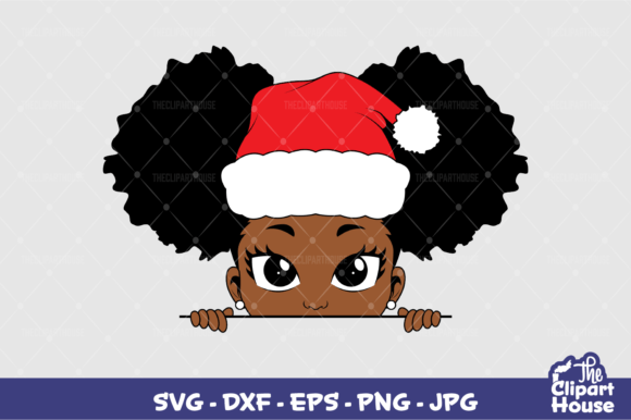Christmas Girl Peeking: Graphics for Crafts & Client Projects