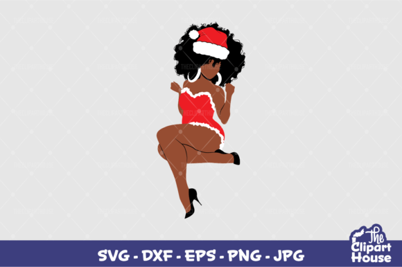 Christmas Pin Up Woman 2