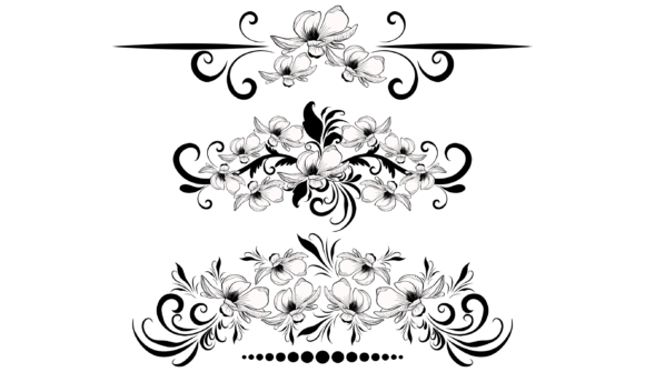 Decorative SVG Elements: Floral Graphics & Illustrations