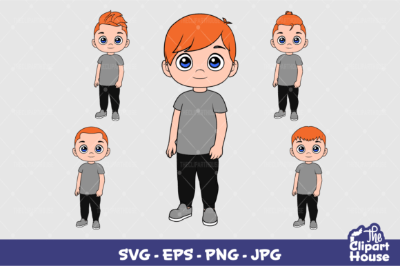 Ginger Boy Casual Graphics for Crafts