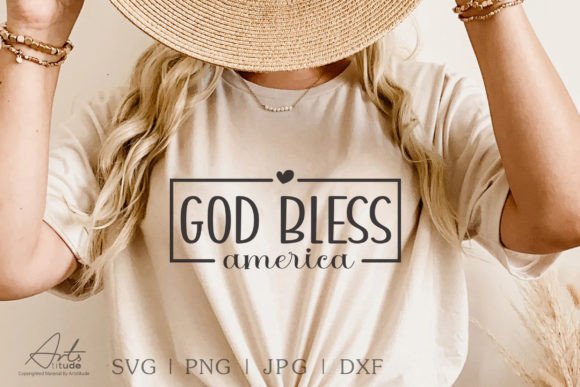 God Bless America SVG Cut File: Graphics for Crafts & Content