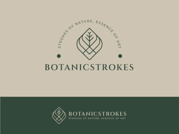 Green Leaf Nature Business Logo Template: Graphics & Logos