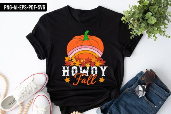 Howdy Fall Pumpkin: Graphics & Print Templates