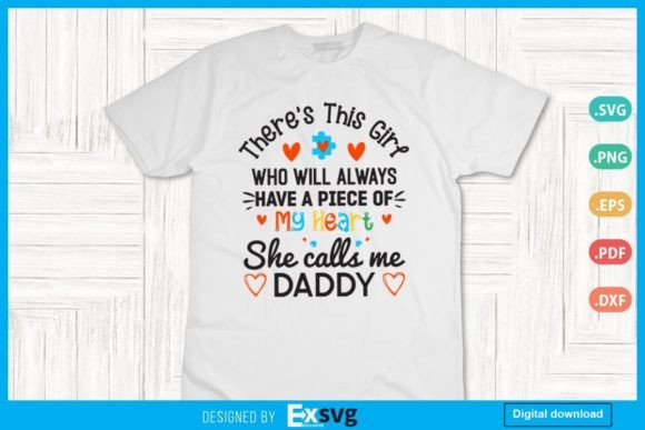 Proud Autism Daddy Graphics & Print Templates
